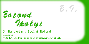 botond ipolyi business card